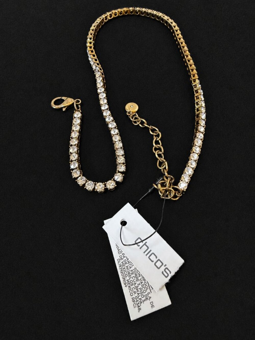 Chico's Vintage Tennis Necklace